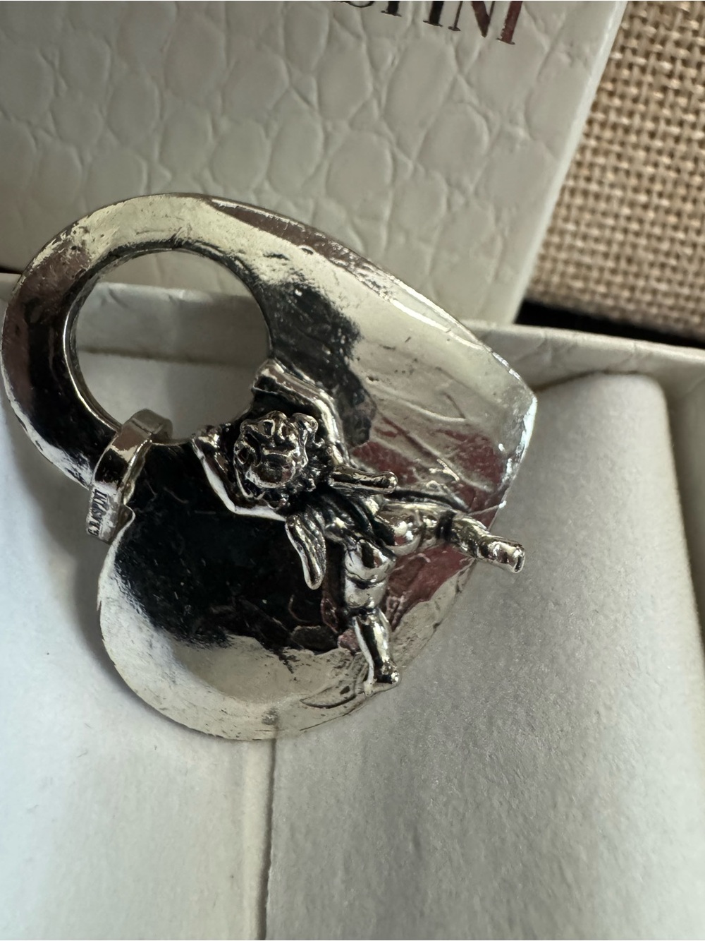 Giovanni Raspini  “My Little Angel” .925 Italian Sterling Silver  solid Pendant.